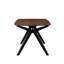 Table de salle à manger en bois, noyer et noir