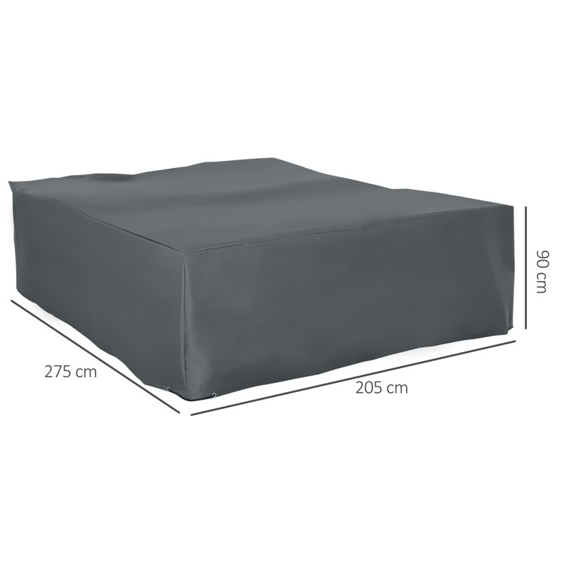 Jacobo Outdoor Patio Chair Cover, Grey