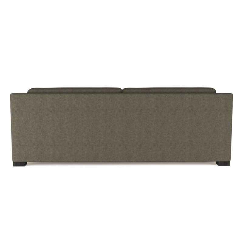Canapé Mercer, Velours moelleux gris graphite, H 33,5 po x l 96 po x P 44 po, Ébène
