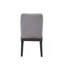 Chaise d'appoint en lin gris clair et chêne gris, ensemble de 2