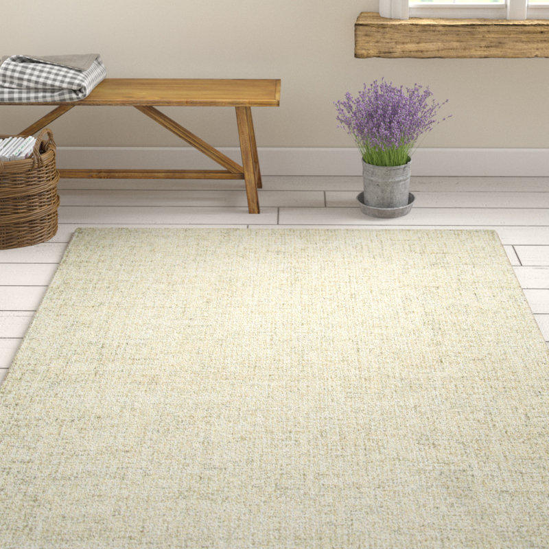 Tapis en laine touffeté à la main Britley, Rectangle 5 pi x 8 pi