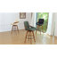 Tabouret de bar et de comptoir pivotant en cuir Modern-2029604396-2029604393