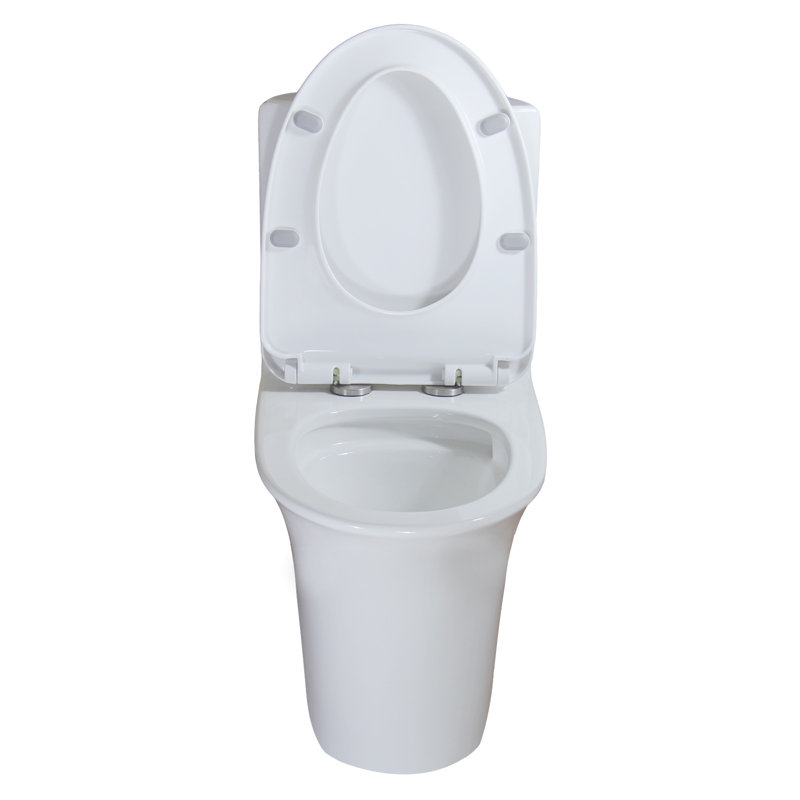 Yingze Sleek Design One Piece Toilet Elongated Dual Flush for Modern Bathroom, White