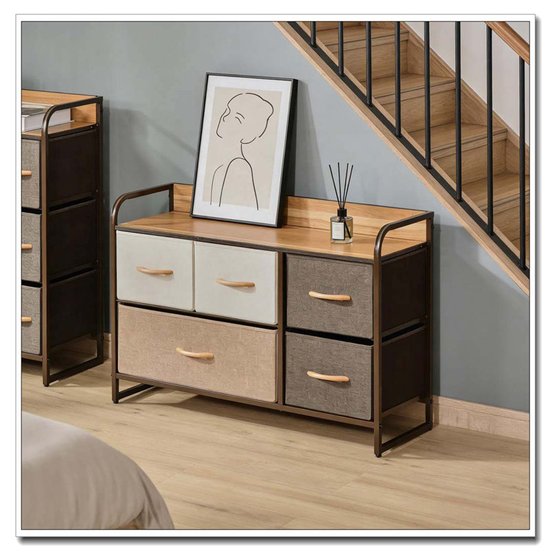 Armoire de rangement autoportante rustique pour couloir