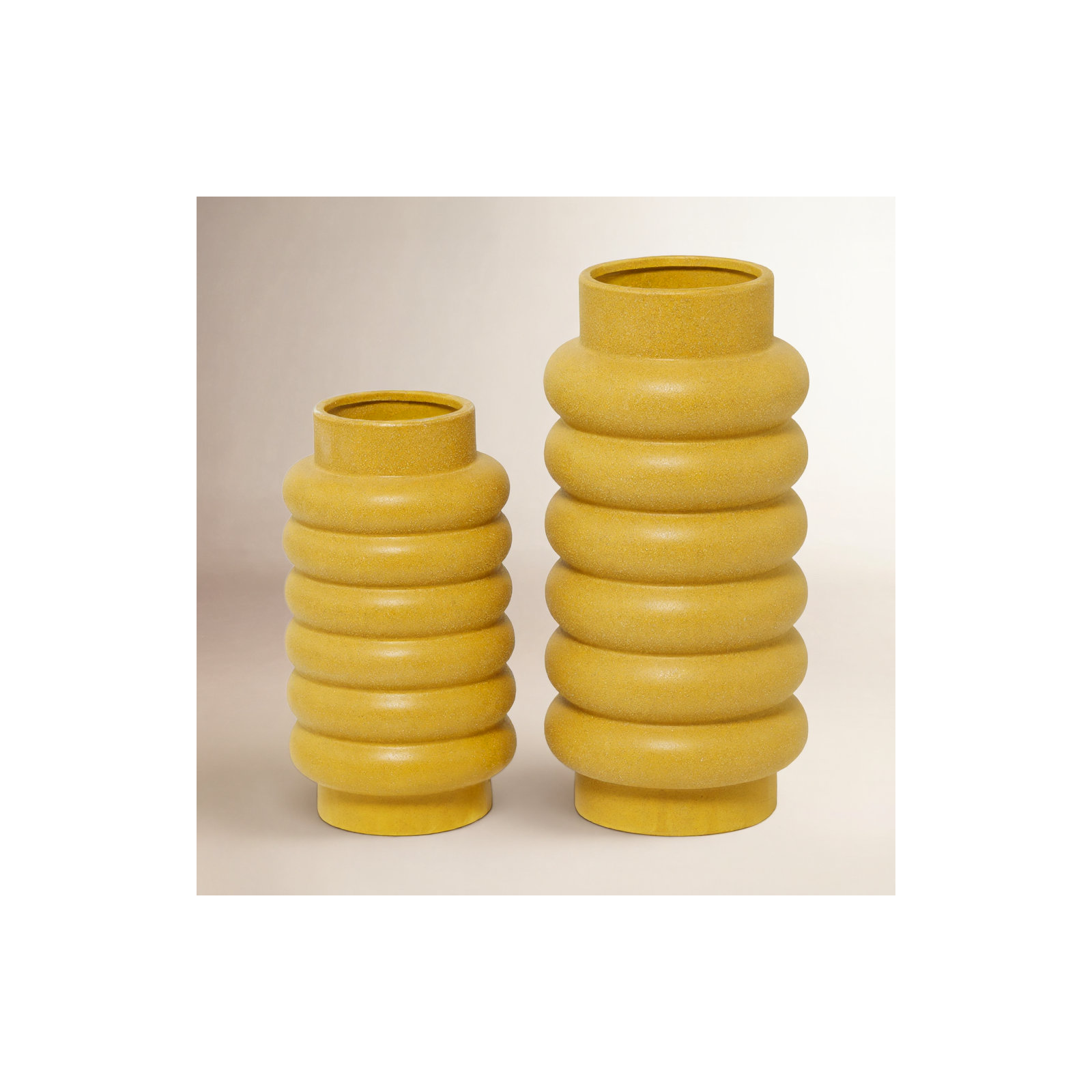 Alix 16.2'' Stoneware Table Vase, Yellow