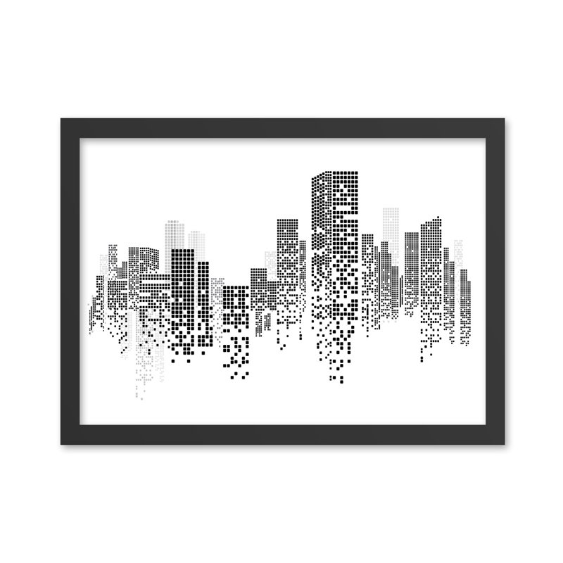 Élégante peinture décorative en panneau de fibres à densité moyenne, noir et blanc, 15,8 po x 21,7 po | 100% panneau de fibres à densité moyenne avec structure 100% polystyrène (épaisseur: 0,8 pouce) | Impression numérique UV, fixation murale facile, parfaite pour la décoration moderne