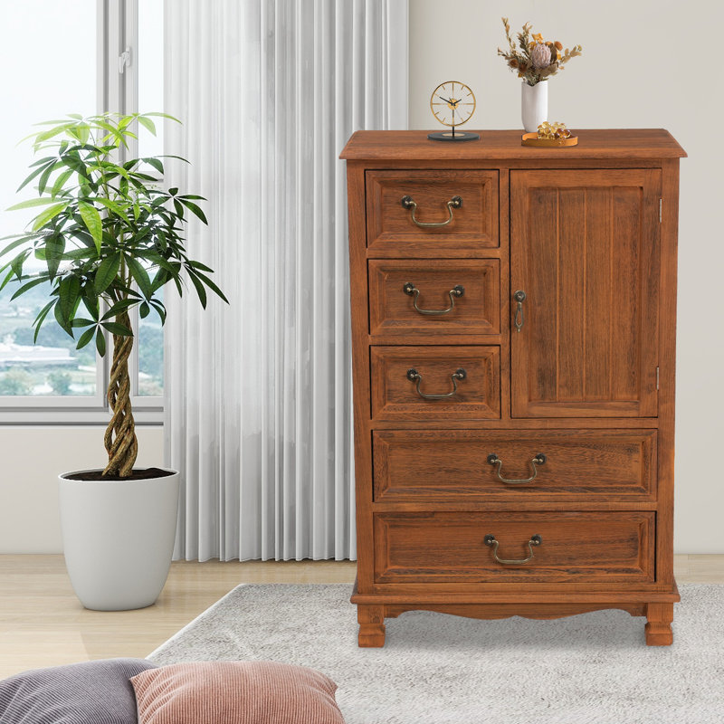 Bedroom Storage Cabinet with 5 Drawers | Wayfair Deals