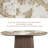 Adwin 6-Person Dining Table Set with Boucle Upholstered Arm Chairs-481335121-481335135