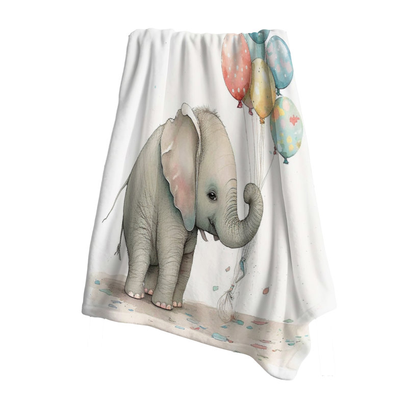 Nursery Adorable Elephant - Jeté pour canapé