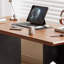 Bureau vintage en bois massif avec découpe d'arche en dôme
