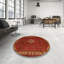 Tapis traditionnel rouge / jaune Galette-1372924149
