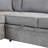 Upholstered L-Shaped Sectional Right Hand Facing-855036846
