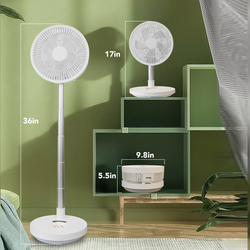 Ventilateur rétractable avec veilleuse à DEL