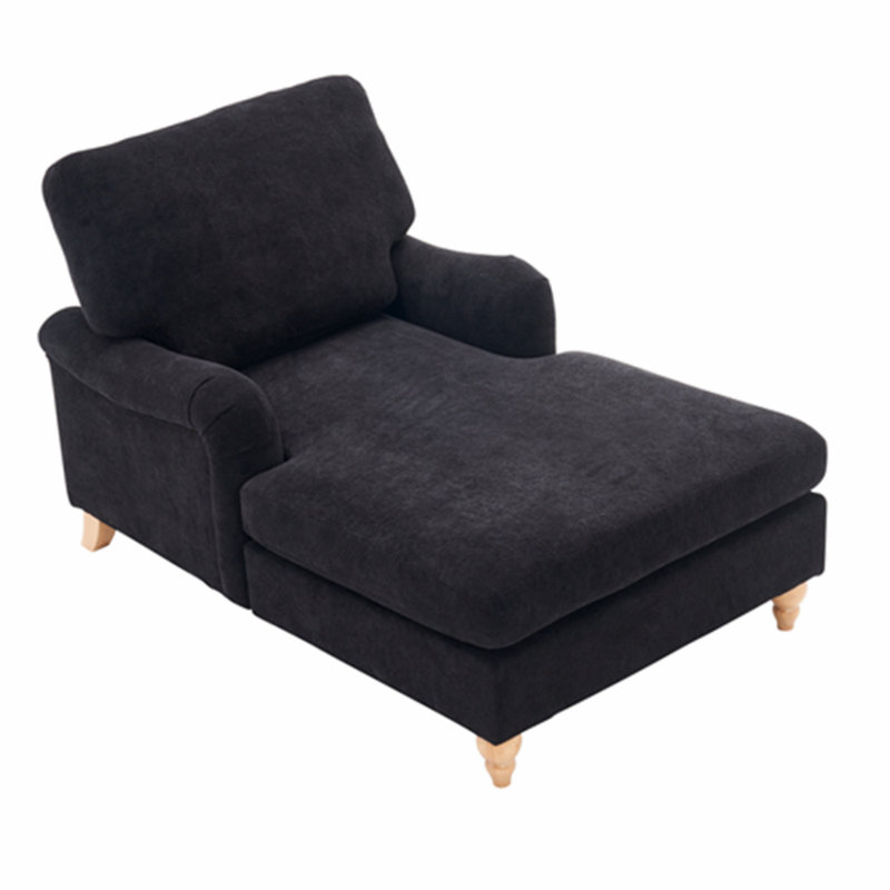 Chaise longue d'intérieur, Noir