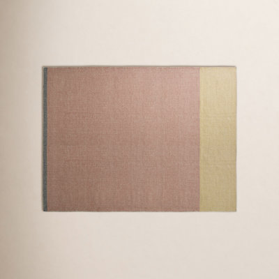 Bousta Orange Yellow Gray Striped Rug