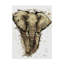« gold africa i on white crop », reproduction de peinture à l’acrylique sur toile tendue-33425130