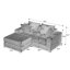 Canapés modulaires modernes en nuage, canapé modulaire en mousse gris foncé pour les salons