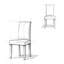 Chaise parsons Acadian Linen-594635652