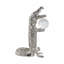 Sagebrook Home 10X7" Crocodile Holding Acrylic Ball, Silver