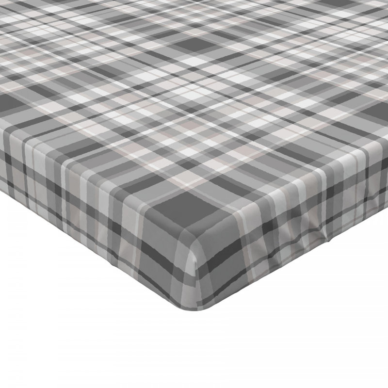 Microfiber Plaid Fitted Sheet, Twin XL Fitted Sheet