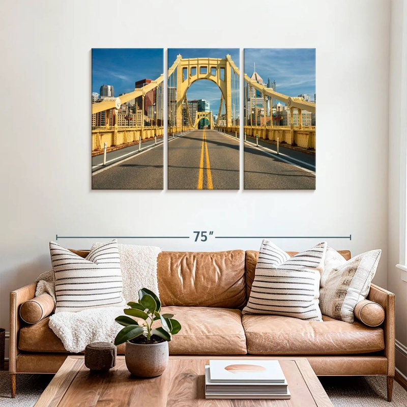 Mehar The Roberto Clemente Bridge, 36" H x 57" W