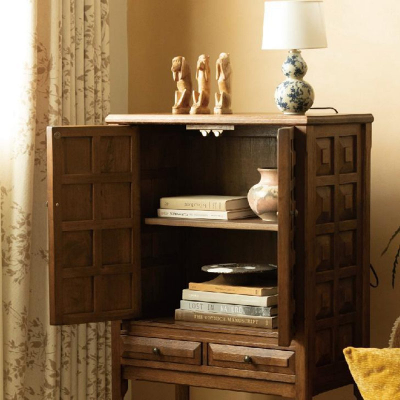 Commode haute Retro, Brun