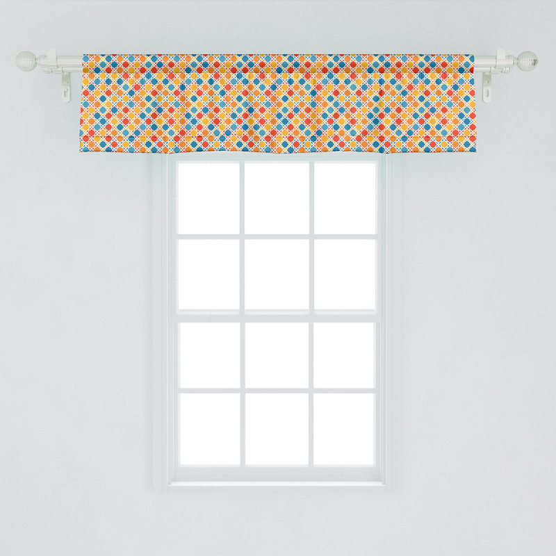 Multicolore cantonnière Ambesonne, L 54 po x L 12 po