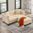 3 - Piece Upholstered L Shape Sectional Sofa Modular Sectional With Reversible Chaise -1797726698