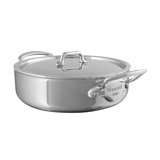 Mauviel M'cook 5-Ply Rondeau With Lid, Cast Stainless Steel Handles, 6-Qt