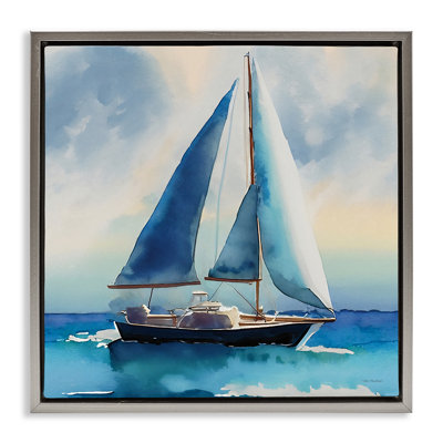 Art mural sur toile flottant de style aquarelle par Yass Naffas Designs