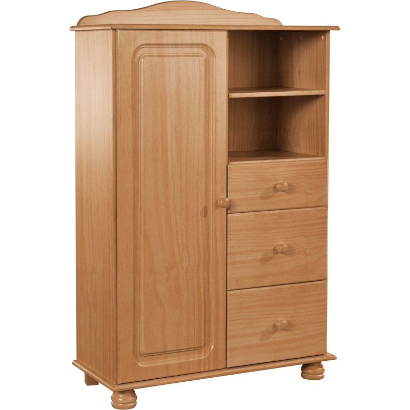 Amoakuh 125cm Kitchen Pantry, Stained Wax