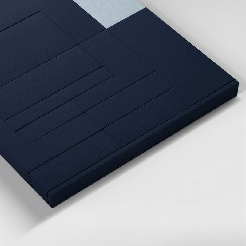 Minimalisme 68, art mural sur toile grise, H 12 po x l 18 po