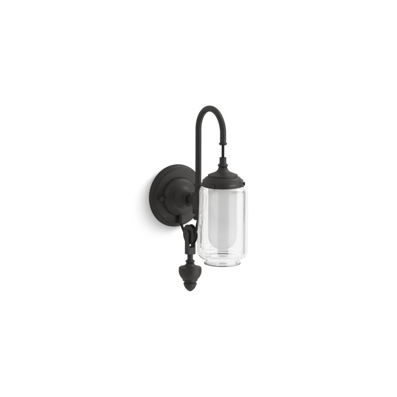 Artifacts Adjustable One-Light Sconce, Matte Black