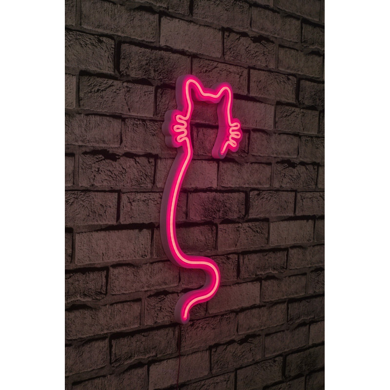 Bande lumineuse néon flexible à DEL, éclairage décoratif imperméable rose, 15,7 po x 18,9 po x 0,8 po | DC 12 V, 20,16 watts, IP67, système de suspension murale intégré, parfait pour la décoration intérieure et les fêtes, installation facile