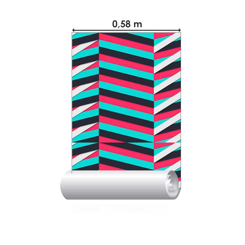 Rouleau de papier peint auto-adhésif L 126 po x l 24 po Meike