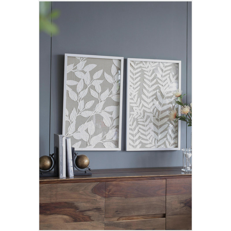 S/2 Shadow Box Wall Décor, 19.5x1x31.5"