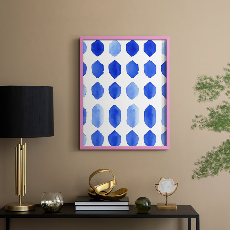 Abstract CDXIII Framed Print - Ready To Hang, 29" H x 23" W, Pink