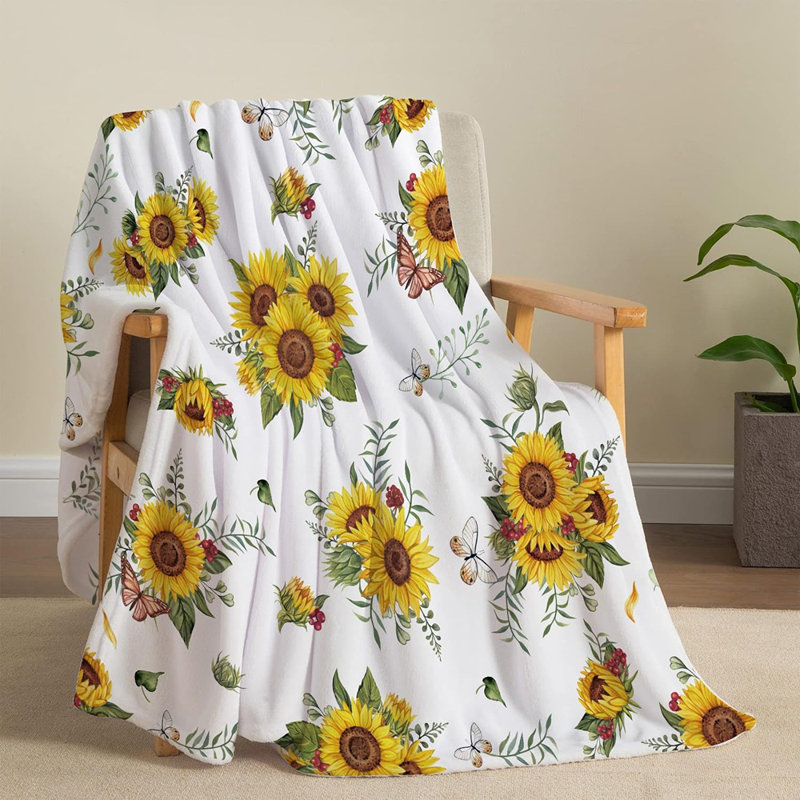 Sunflower Gifts, Sunflower Butterfly Throw Bl...