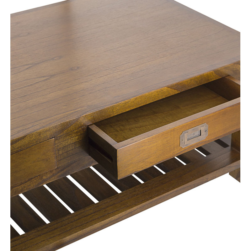 Guildhall Solid Wood Four Leg Coffee Table