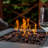Priestley Square Stainless Steel Propane Fire Pit Table with Lid