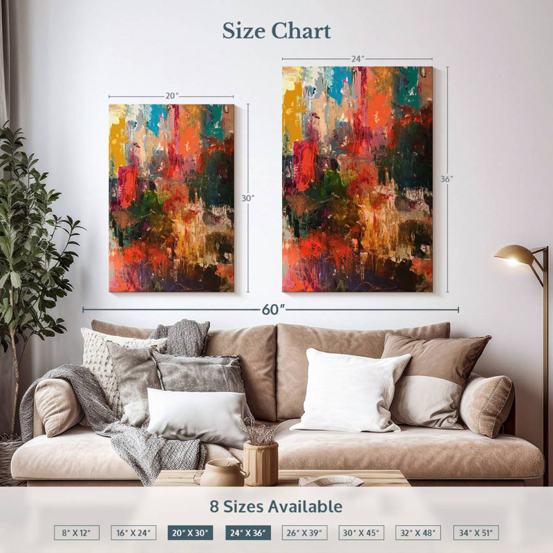 Avery Flowers Abstract, 36" H x 24" W
