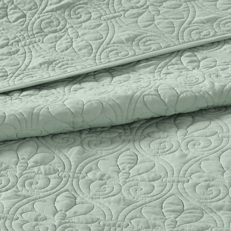 Courtepointe réversible simple / simple TG - Coton doux prélavé, literie de courtepointe intrigante, rembourrage confortable, lavable à la machine élégante