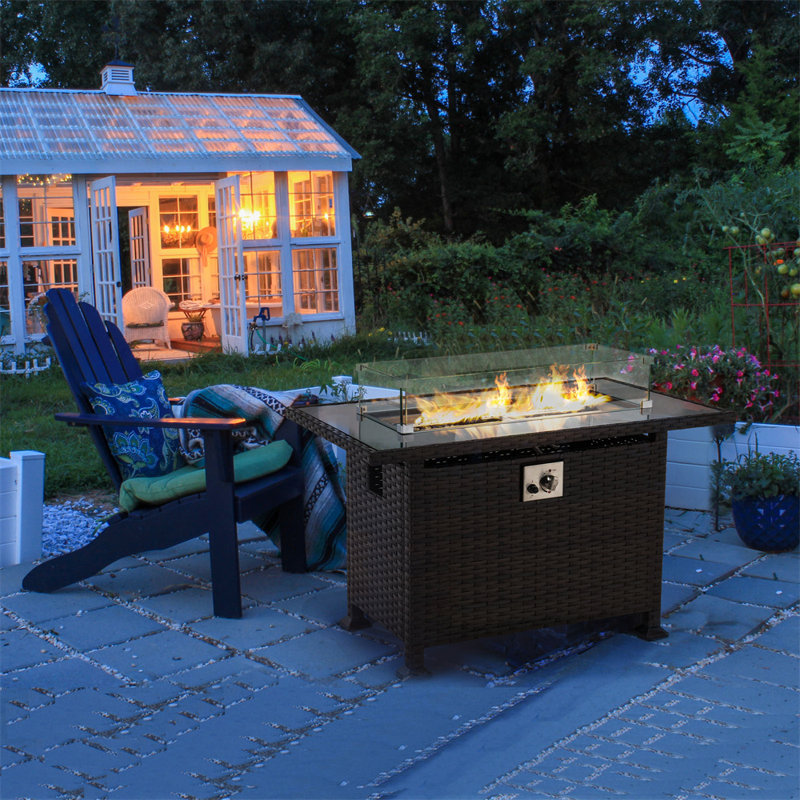 Foyer de table au propane pour l'extérieur