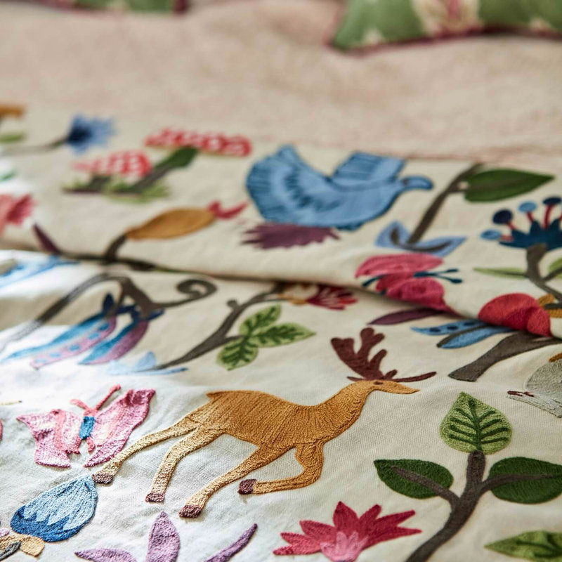 Forest of Dean Fabric, Mulberry/Multi