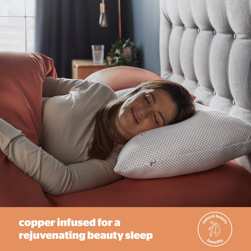 Silentnight Wellbeing Collection Copper Pillow Pair
