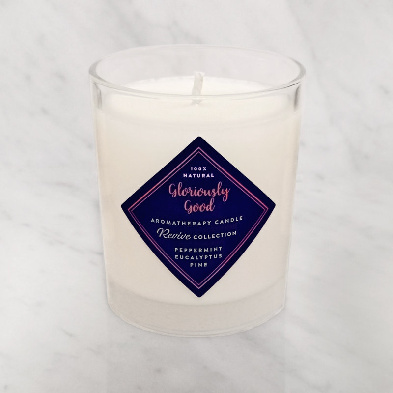 Revive Peppermint, Eucalyptus & Pine Scented Jar Candle