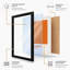 Pumpkin Swatch Typography - Framed Print-1140676591-1140676587