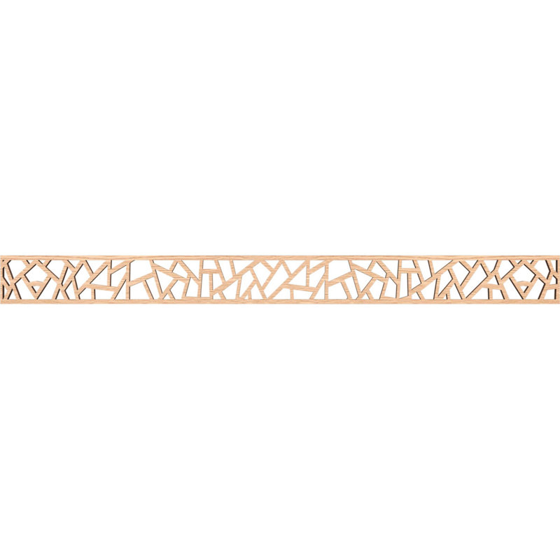 Moulure en bois Harrisburg, Chêne rouge, H 4 po x l 46,375 po x P 0,375 po