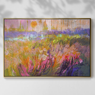Parmi les pâturages verts Vi, reproduction d'art sur toile