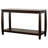 Elegant Rectangular Cappuccino Console Table With Functional Shelf Stylish Bowed Legs And Storage
